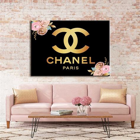 chanel wall picture|Chanel decorative art.